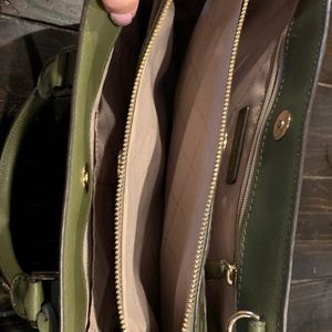 Camille Large Pebbled Leather Satchel